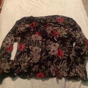 Women’s dress wear long sleeve XL sheer top